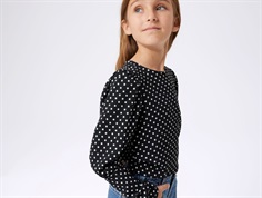 Name It top black with white dots  
